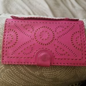 Cleobella Mexicana clutch wallet pink